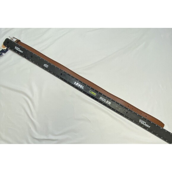 Cole Haan Brown Leather Belt with Silver Buckle - Picture 4 of 7